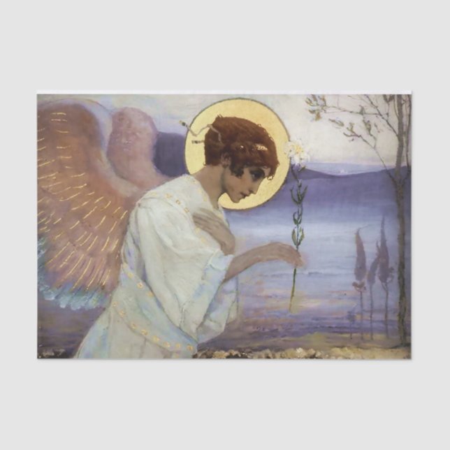 Papel De Seda "El arcángel Gabriel" por Mikhail Nesterov (Anverso)