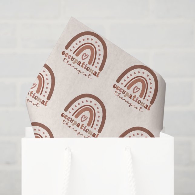 Papel De Seda El arcoiris del Boho al terapeuta ocupacional (Bolsa de regalo)