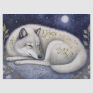 Papel De Seda El arte místico del lobo del Ártico