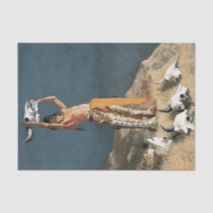 Papel De Seda El arte occidental de Frederic Remington "jurando 