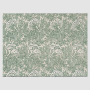Papel De Seda El arte verde del patrón Tulip de William Morris