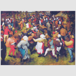 Papel De Seda El baile Boda, Pieter Bruegel
