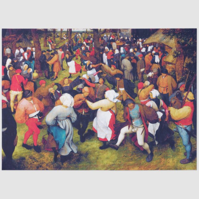 Papel De Seda El baile Boda, Pieter Bruegel (Anverso)