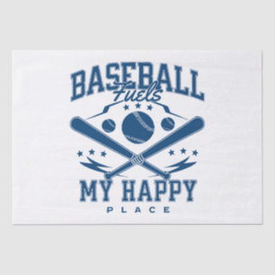 Papel De Seda El béisbol alimenta mi lugar feliz