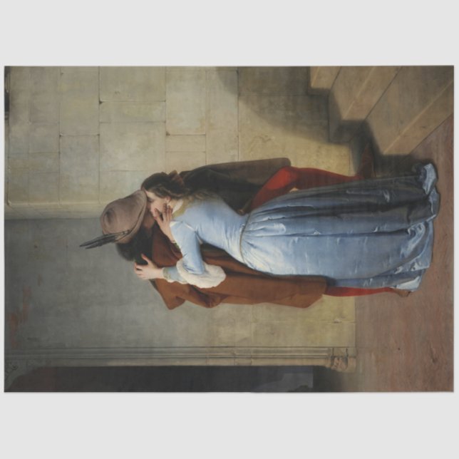 Papel De Seda El beso (de Francesco Hayez) (Anverso)