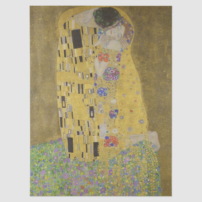 Papel De Seda El Beso de Gustav Klimt (Anverso)