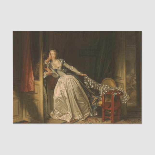 Papel De Seda El beso de Jean Honore Fragonard (Anverso)