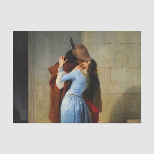 Papel De Seda El beso Francesco Hayez (Anverso)