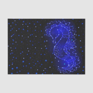 Papel De Seda el caballo de mar nada en luces