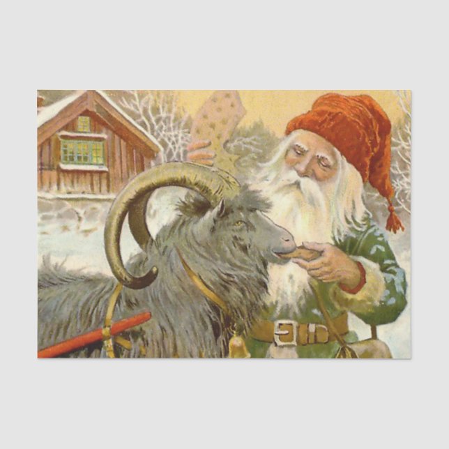 Papel De Seda “El cabrito de trineo” de Jenny Nystrom (Anverso)