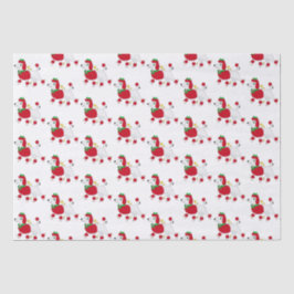 Papel De Seda El caniche vestido para las vacaciones