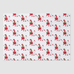 Papel De Seda El caniche vestido para las vacaciones