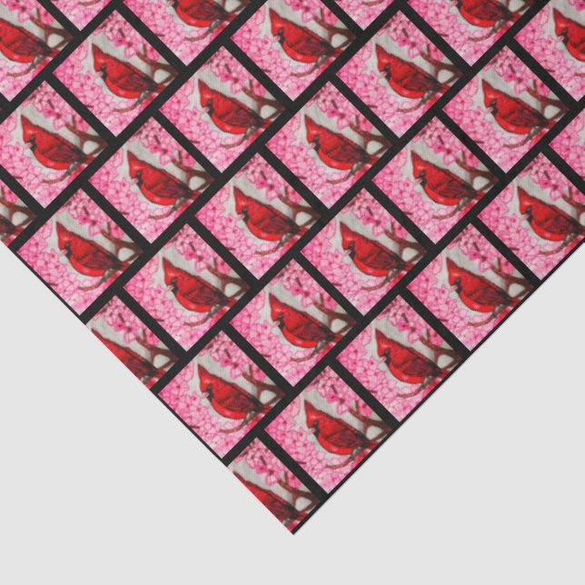 PAPEL DE SEDA EL CARDENAL ROJO (Detalle)