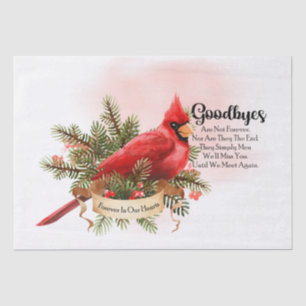Papel De Seda El Cardenal Rojo Bird te recuerda lo que dices