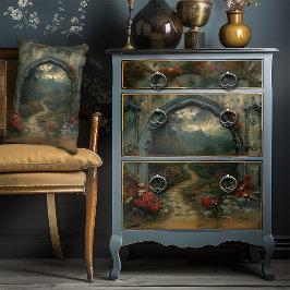 Papel De Seda El castillo de Drácula, el vampirecor del arco gót