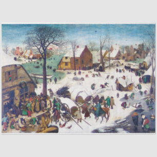 Papel De Seda El censo en Belén, Pieter Bruegel