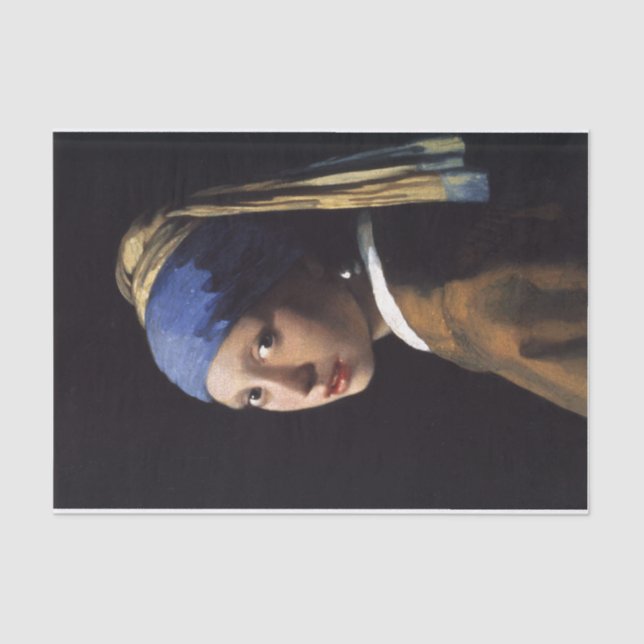 Papel De Seda El chica con la desconexión de la oreja perla (Anverso)