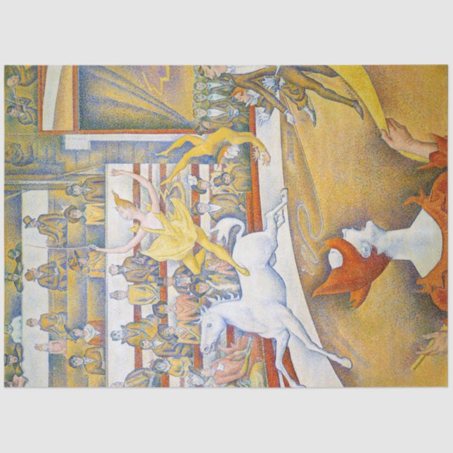 Papel De Seda El circo, Seurat (Anverso)