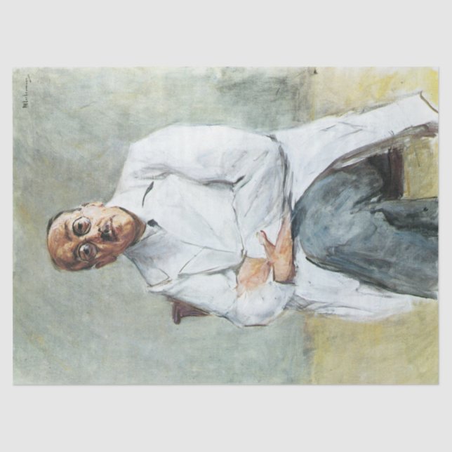 Papel De Seda El cirujano (por Max Liebermann) (Anverso)