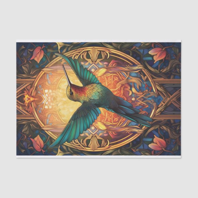 Papel De Seda El colibrí dorado (Anverso)