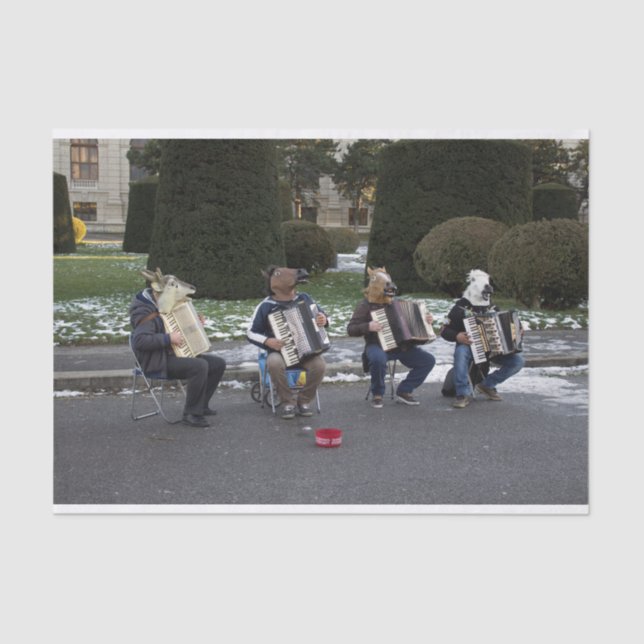 Papel De Seda El concierto de los animales (Anverso)