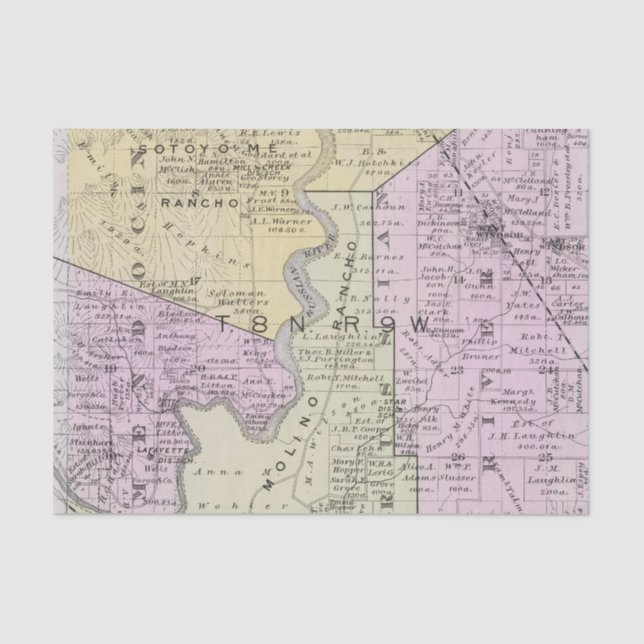 Papel De Seda El condado de Sonoma, California 2 (Anverso)