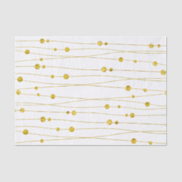 Papel De Seda El confeti del oro trenza el papel seda