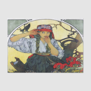 Papel De Seda El coro 1911 de los profesores de Alfons Mucha