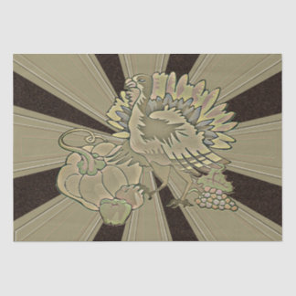 Papel De Seda El Día de Acción de Gracias tallado Turquía -