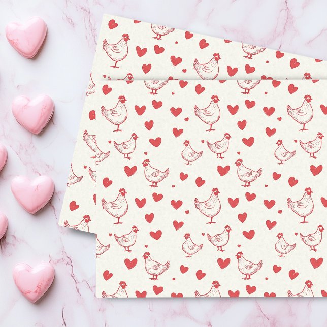 Papel De Seda El día de San Valentín Chicken Heart Love (Subido por el creador)