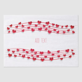 Papel De Seda El día de San Valentín, corazones dulces