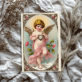 Papel De Seda El día de San Valentín de ángel cupido victoriano
