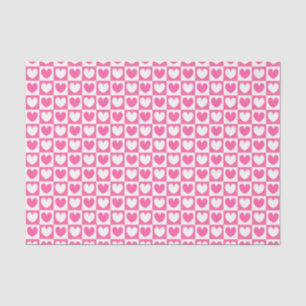 Papel De Seda El día de San Valentín de Corazones de Amor Rosado