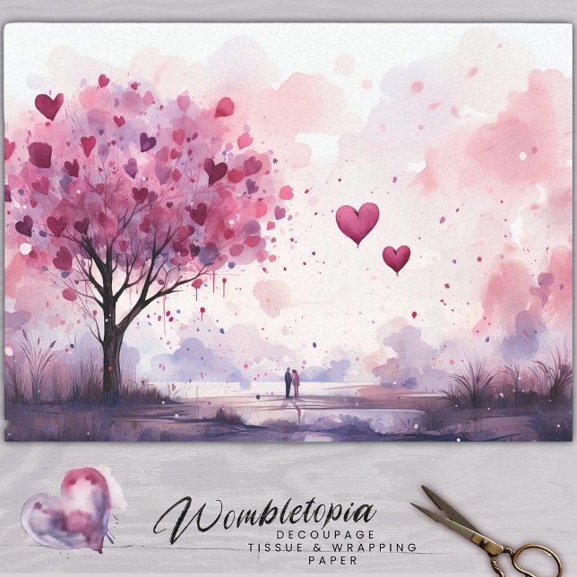 Papel De Seda El día de San Valentín Love Blossom Decoupage (Subido por el creador)