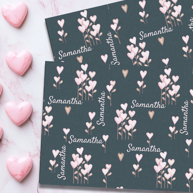 Papel De Seda El día de San Valentín Nombre personalizado Flores (Subido por el creador)
