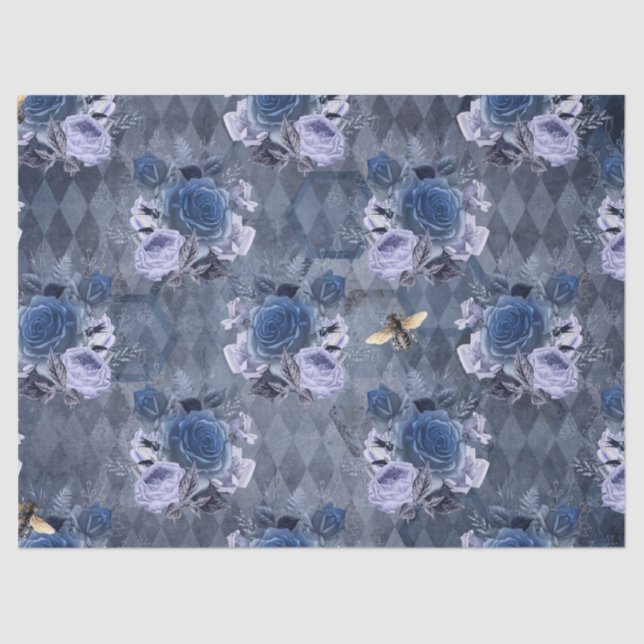 Papel De Seda El diseño de la serie Blue Bee 1 (Anverso)