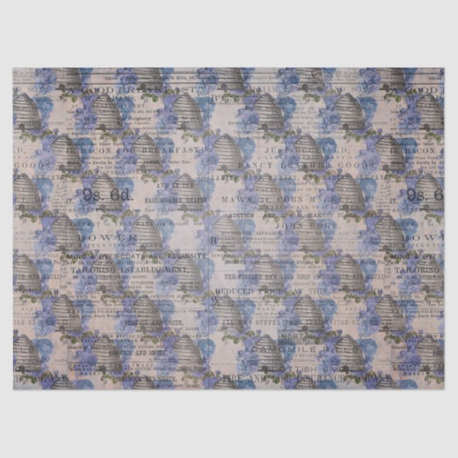 Papel De Seda El diseño de la serie Blue Bee 3 (Anverso)