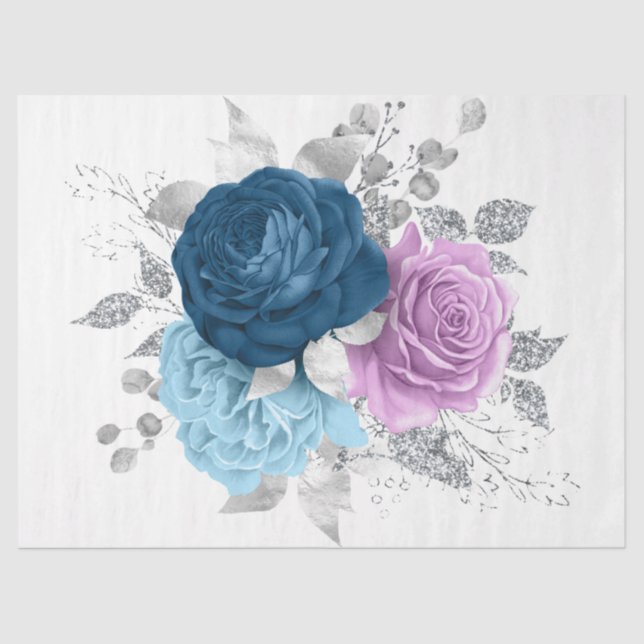 Papel De Seda El diseño de la serie Bouquet 17 (Anverso)