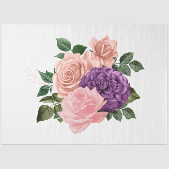 Papel De Seda El diseño de la serie Bouquet 170 (Anverso)