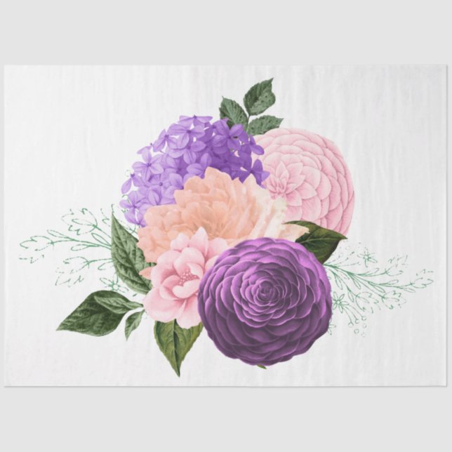 Papel De Seda El diseño de la serie Bouquet 172 (Anverso)