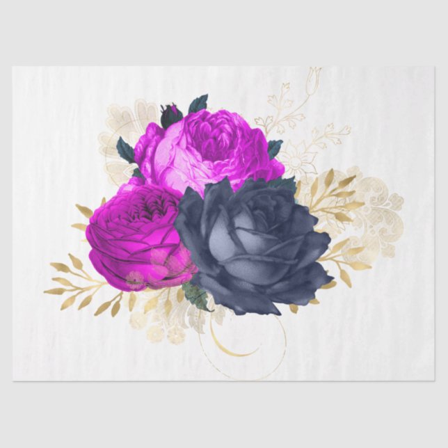 Papel De Seda El diseño de la serie Bouquet 27 (Anverso)