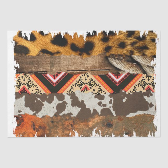 Papel De Seda El diseño de la serie occidental 12 (Anverso)