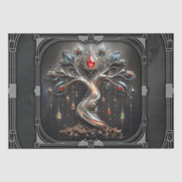 Papel De Seda El diseño del Árbol de la Vida Art Déco