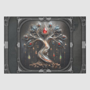 Papel De Seda El diseño del Árbol de la Vida Art Déco