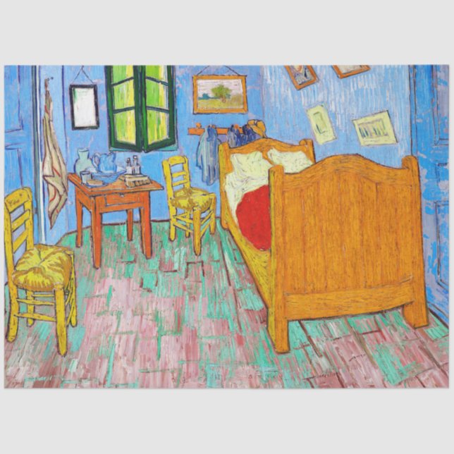 Papel De Seda El dormitorio, Van Gogh (Anverso)