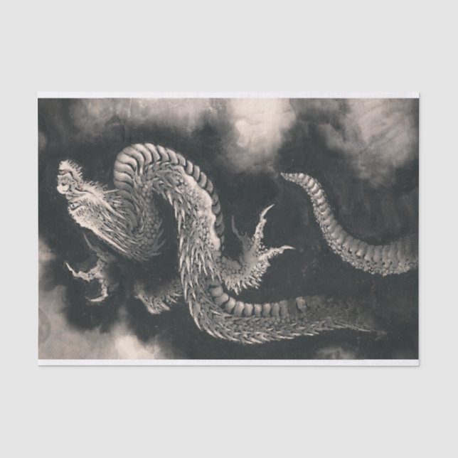 Papel De Seda El dragón de Katsushika Hokusai (Anverso)