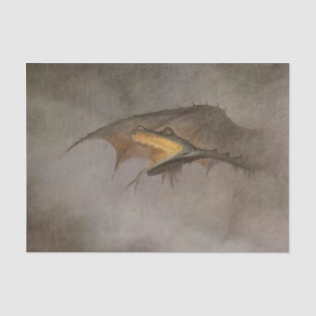Papel De Seda “El dragón despierta” de Theodor Kittelsen (Anverso)