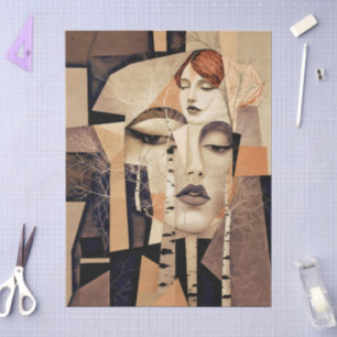 Papel De Seda El Eco de “Virelle” – Un Retrato Abstracto