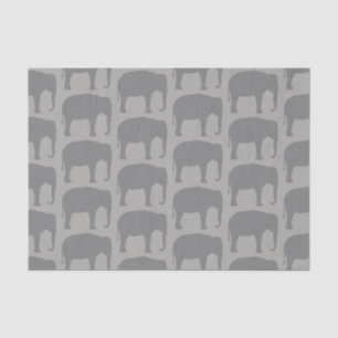 Papel De Seda El elefante asiático siluetea el modelo