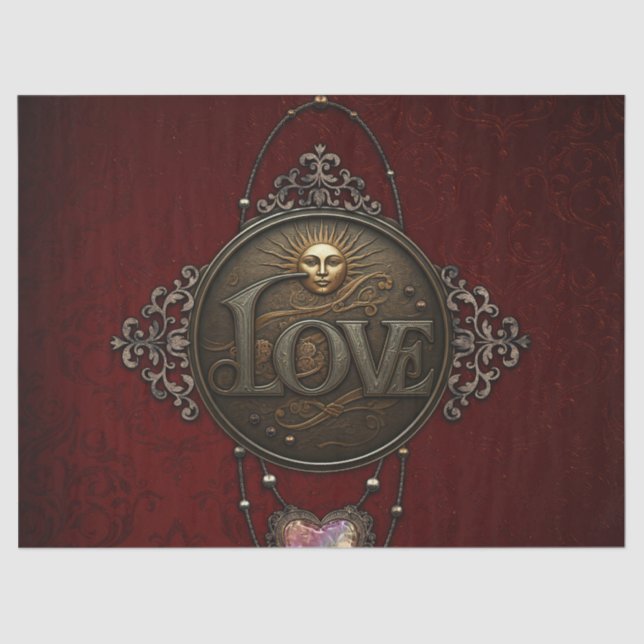 Papel De Seda El emblema del amor. (Anverso)